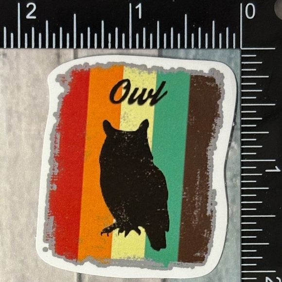 🌀10/$10🌀 Owl Reusable Waterproof Vinyl Sticker Decal - Picture 1 of 1